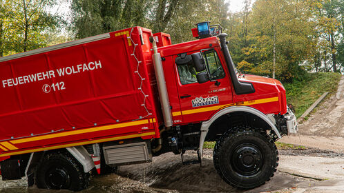 Unimog Fahrerschulung für Einsatzkräfte der Feuerwehr Wolfach